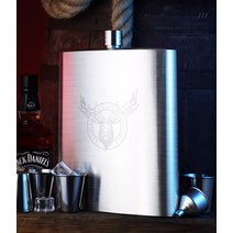 Kaishanlai 휴대용 위스키 술병 양주병 304 야외 캠핑용, [03] [링크 막대가 없는 냄비 뚜껑] 두꺼워진 5개