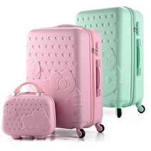 안전포장 헬로키티 어린이 학생 여행용 캐리어 가방 20인치 26인치 미니캐리어 세트