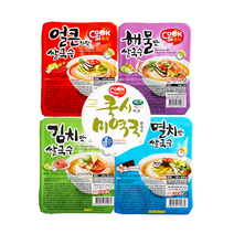 [한스코리아] 쿡시쌀국수 5종 멸치 김치 해물 얼큰 사골미역국맛, 김치맛