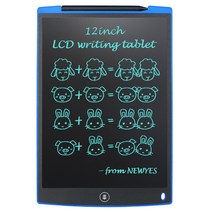 전자칠판 수업용 스마트 터치펜 12 인치 lcd 쓰기 태블릿 전자 드로잉 낙서 보드 디지털 그래픽 필기 패드 선물 조기 교육 완구, 협력사, 푸른