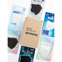 에어마인 KF94 KF80 KFAD 6종 새부리형 마스크세트 화이트/블랙, 30매입