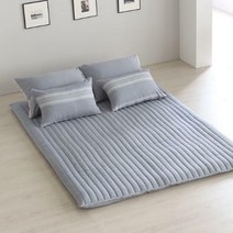 [위드휴]모달면 멜란 블루 요커버 싱글(S)