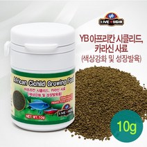 YB 아프리칸 시클리드 카라신 사료(색상강화 성장발육용) 10g