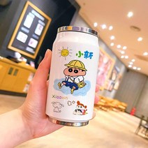 러블리 짱구 캐릭터 원터치오픈 보온 보냉텀블러 캔 깡통형 보온병 350ml&500ml, 350ml, WR-04