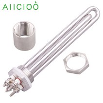 가정용 대용량 업소용 온수기 12v 가열 요소 태양열 난방 물 관형 전기 히터 100W 200W 300W 400W 600W, [04] 12V 400w, [01] as the picture shown
