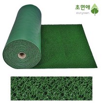 초면애 현관 출입구 발판 미끄럼방지매트 코일롤A 그린 120cm x 12m