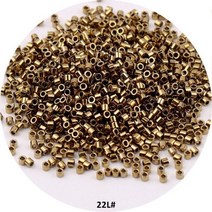 금속 청동 유리 비즈 커피 그레이 시드 DIY 쥬얼리 제작 장식품 액세서리 11/0 1.3x1.6mm 1680 개, 1.6mm Delica, D22L Bronze
