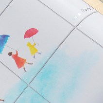 데코미 싱크대 호일난연 발포 주방리폼 가구 주방 타일 대리석 부엌 벽돌 시트지, AL-22 (비오는거리)