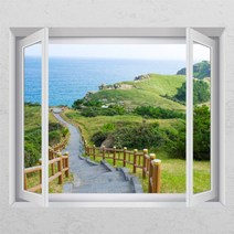 cr800-제주도의산책로_창문그림액자, F타입러블리베이지
