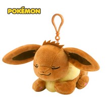 포켓몬스터 잠자는 이브이 가방고리 애착 동물 인형 20cm, 잠자는 이브이 가방고리 인형 20cm
