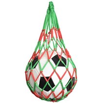 공보관 공 정리 농구공 축구공 볼 케이지 케이스 축구 그물 가방 나일론 드 보관 가방 단일 휴대 휴대용 장비 야외 스포츠 축구 농구 배구 가방, 빨간색과 녹색