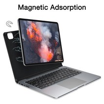 매직키보드12.9 애플 아이패드 호환용 DOQO-알루미늄 키보드 케이스 8 인 1 허브 도킹 기능 포함 iPad Pr, 한개옵션2, 01 12.9 inch, 한개옵션1