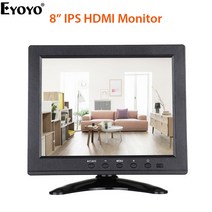 소형모니터 노트북 보조모니터 eyoyo 8 인치 소형 lcd 휴대용 1024x768 지원 hdmivgaavbncusb 입력 for pc cctv 보안 카메라