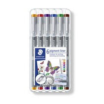 스테들러 피그먼트 라이너 308 6컬러 세트, 0.3mm 6컬러