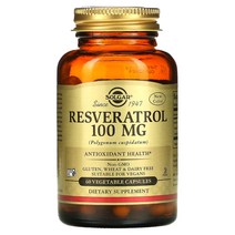 솔가 레스베라트롤 호장근 폴리페놀 100mg 식물성 캡슐 60알, 60개