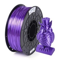 ENOMAKER Silk PLA 퍼플 3D 프린터 필라멘트 1.75MM 1kg (2.2파운드)) Creality CR-10 V2 Ender 3/5/6/pro/plus Ender, Silk Purple