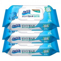 유한킴벌리 스카트 물걸레청소포 올인원 대형 25매 x3개