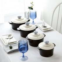 오븐락 모던 한국 도자기 뚝배기 1인용 4size 직화 하이라이트 계란찜, 소