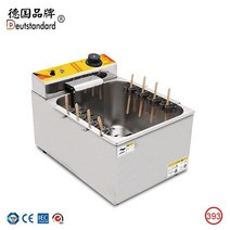 업소용 전기 프라이어 튀김기 치즈 핫도그 스틱 딥 콘 스낵 대용량, 4.110V - 단일 탱크-AU