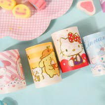 산리오 Cinnamoroll마이 멜로디 Kt 캔디 시리즈 귀여운 소녀 하트 만화 손 계정 스티커 애니메이션 종이 테이프 블라인드 박스, [01] Random one