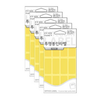 쁘띠팬시 투명봉인라벨 견출지 20-T213, 투명, 15개
