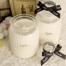 루시아 소이캔들 주문제작 1000ml, 스모크리스심지2개, 베이비파우더