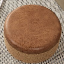 라탄 스툴 이케아 내추럴 왕골방석 인테리어 벤치 삼끈 대형 테이블 일본식, 지름 40cm 높이 40cm, B