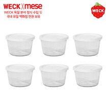 PE weck [메세몰] 독일 웩 밀폐용기 유리용기+PE마개 세트상품(4p 6p 12p), PE-741 6p, 1개