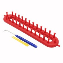 뜨개질 기계 대형 48핀 자동뜨개도구 니트머신 직사각형 뜨개질 베틀 키트 크로셰 후크 직조 스카프 스웨, 02 26cm