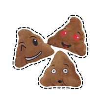 (봉스스튜디오) 똥 응아 대장 반려견 토이 강아지 삑삑이 인형 장난감, 하트