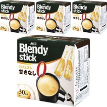 에이지에프 블렌디 스틱 카페오레 무설탕 인스턴트 커피, 4개, 30개입