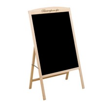 LED광고판 홍보메뉴판 칠판 야광 네온 우드, 50 x 70CM 브라운 [LED]