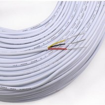 네트워킹 도구 툴 렌카드 네트워크 아답터 랜포트 2510M 28AWG UL2464 피복 와이어 케이블 채널 오디오 라인 2 3 4 5 6 7 8 9 10 코어 절연 구리 신호 제, 없음, White+5 Meters+2 Cores