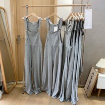 PIka여름바지 여성바지 멜빵바지 후드 점프슈트 빅사이즈