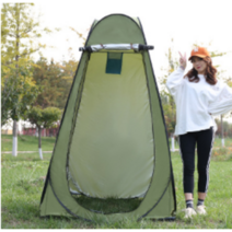 BANGJUE 원터치 간이 텐트 원터치 간의 샤워 화장실 텐트 임시 간이 텐트 ZP-071, 소형, 그린, 1개