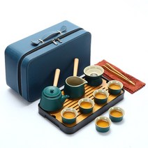휴대용 캠핑용 여행용 야외용 다기세트 다도세트 전통 중국 자사 도자기 보이차, S