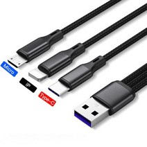 usb 멀티 허브 고속 충전1.2m 고속 충전 새로운 3 인 1 USB 케이블 아이폰 삼성 샤오미 멀티 충전기 마이, 02 micro ip type c_01 0.20m, [01] 0.20m