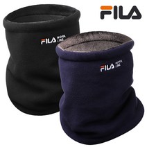 FILA 넥워머/동계 방한 목도리, 블랙