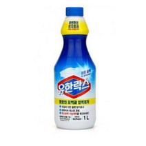 [에이치플러스몰] 표백제 1L 흰옷 얼룩제거 황변방지 표백용 살균 표백, 선택:유한락스 흰옷표백1L