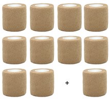 스포츠 골프 압박 붕대 손가락 테이프 자착성 접착 밴드 자가점착 10+1개, 베이지5cm (10+1개)