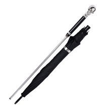 여성 남성 시골길 위급상황 대비 튼튼한 언브레이커블 호신용 장우산 후레시 지팡이