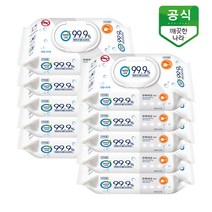 깨끗한나라 클린 손소독티슈 캡형, 60매, 24팩