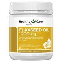 Healthy Care Super Flaxseed Oil 호주 헬씨케어 슈퍼 아마씨 오일 1000mg 200 캡슐, 상세참조, 수량