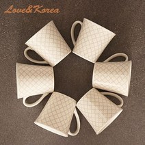 러브앤코리아 믹스커피 머그컵 B세트 6P, 상세페이지 참조, 옵-션이_없는_상품