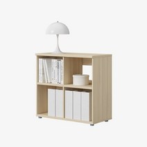 한샘 플롯 책장 2단 80x40cm (컬러 택1), 내추럴오크(B)