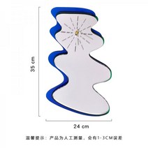 리홈 북유럽 거실 장식 시계 침실 크리에이티브 벽시계 아크릴 개성 가정용 벽시계ins, 기타_달 아래의 거울 반점