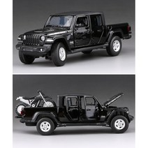 JEEP 지프 루비콘 글래디에이터 픽업트럭 1대32 자동차 미니카 모형 다이캐스트 청년K쇼핑, 블랙