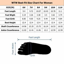WTW 여성용 레인 부츠 방수 고무 머크 부츠 와이드 카프 네오프렌 단열 겨.. 정품보장, Rose Leopard