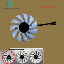 82mm 87mm PLA09215S12H 12V 0.55A RTX3080 3090 그래픽 팬 RTX 3070 3080 Ti 비전 OC 3X 비디오 카드, [02] Left 82MM
