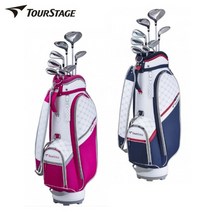 브리지스톤 투어스테이지 CL 여성 골프 클럽 풀세트 캐디백 초보용 TCHB8C, 네이비
